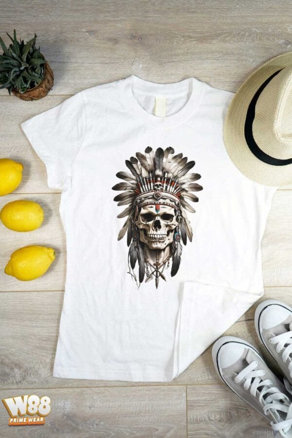 Tribal Skull Warrior - T-Shirt