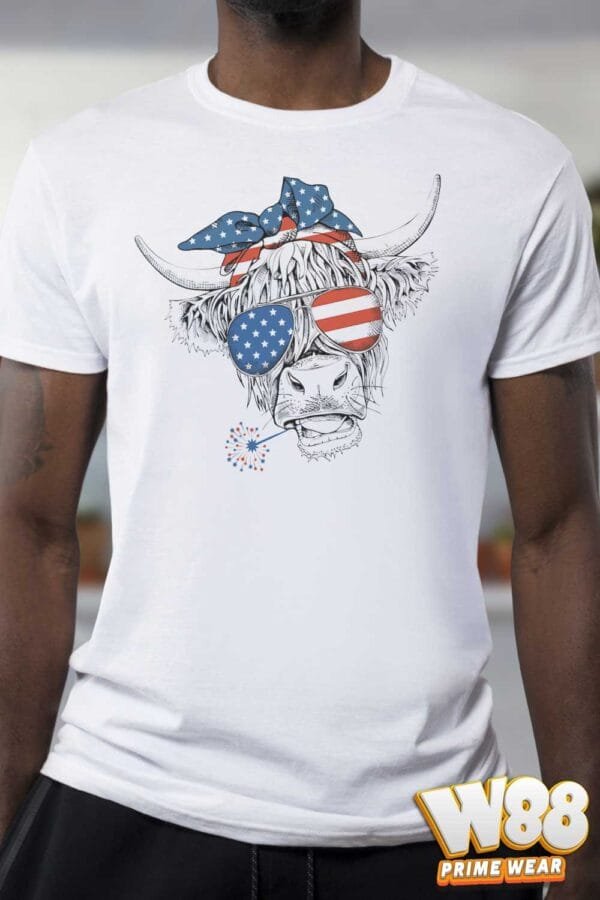 Red, White, and Moo Tee