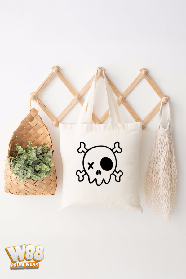 Pirate Skull Cartoon Tote Bag