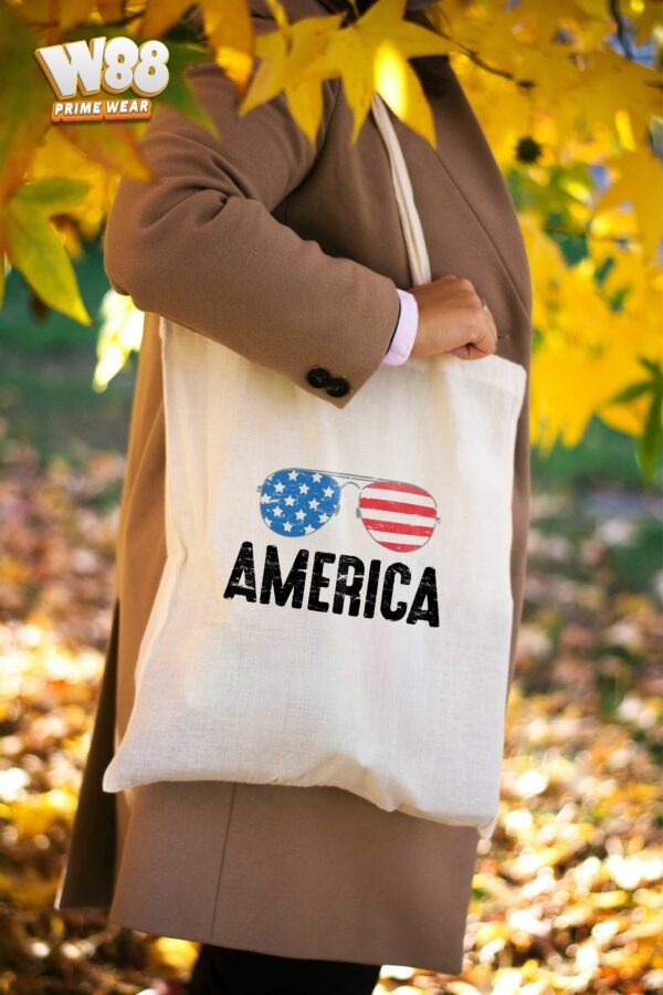 Stars, Stripes, and Sunglasses Tote Bag