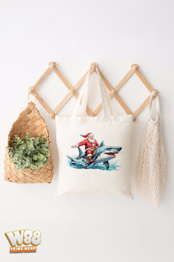 Holiday Shark Express Tote Bag