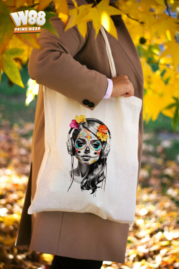 Sugar Skull Beats Tote Bag