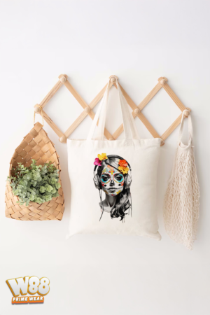 Sugar Skull Beats Tote Bag