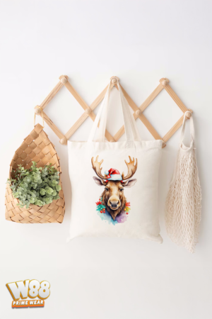 Holiday Moose Magic Tote Bag