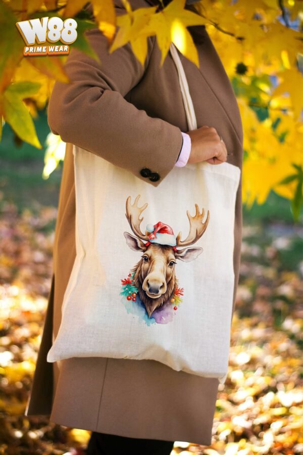 Holiday Moose Magic Tote Bag