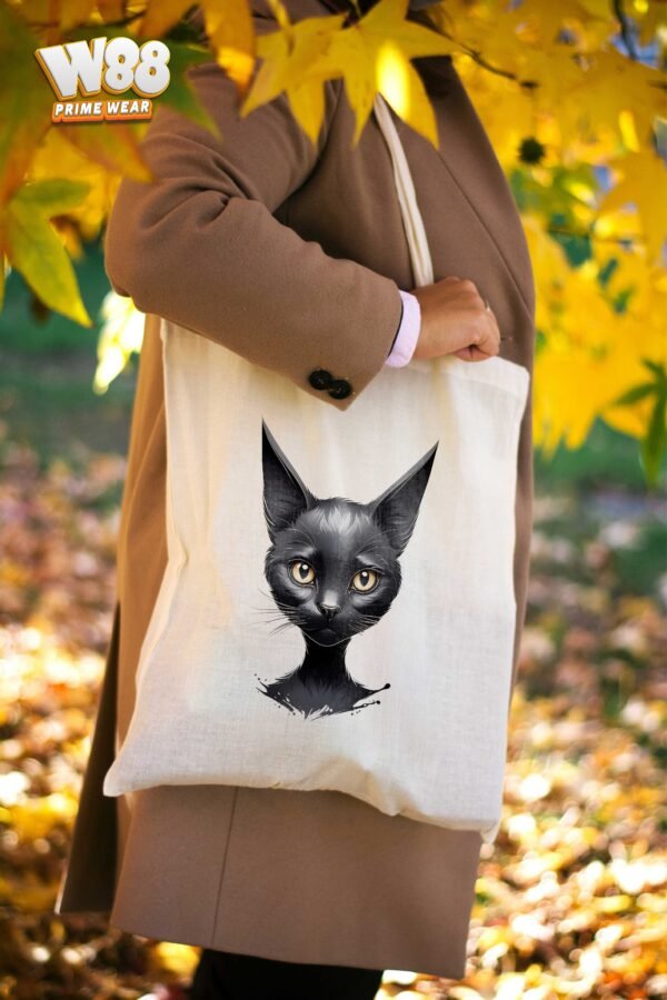 Mystic Black Cat Tote Bag