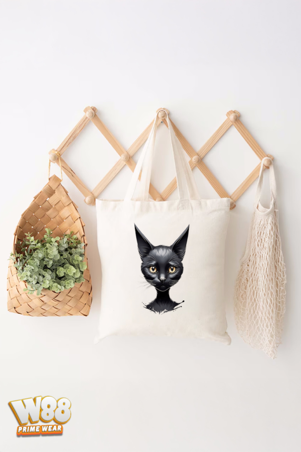 Mystic Black Cat Tote Bag