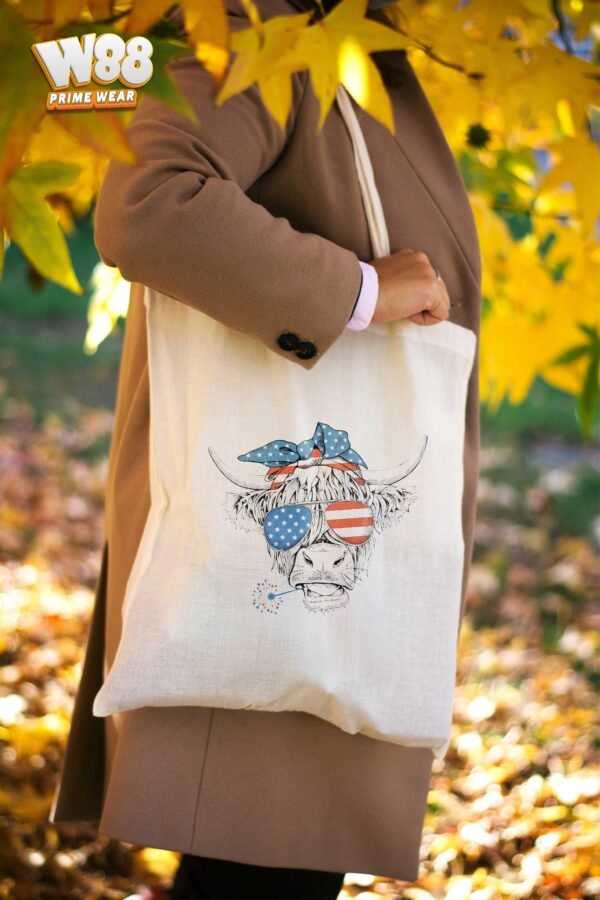 Red, White, and Moo Tote Bag