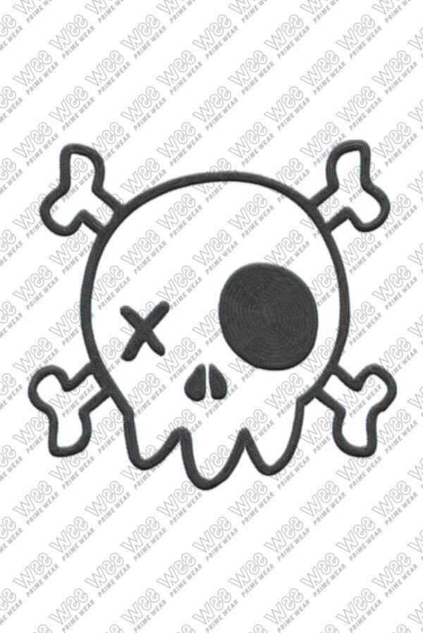 Pirate Skull Cartoon - Cap - Image 2