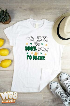 100% Down To Drink – T-Shirt [personalized tees]