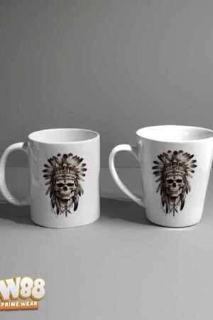 Tribal Skull Warrior – Mug [skull warrior mug]