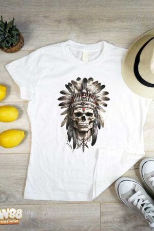 Tribal Skull Warrior – T-Shirt [warrior spirit]