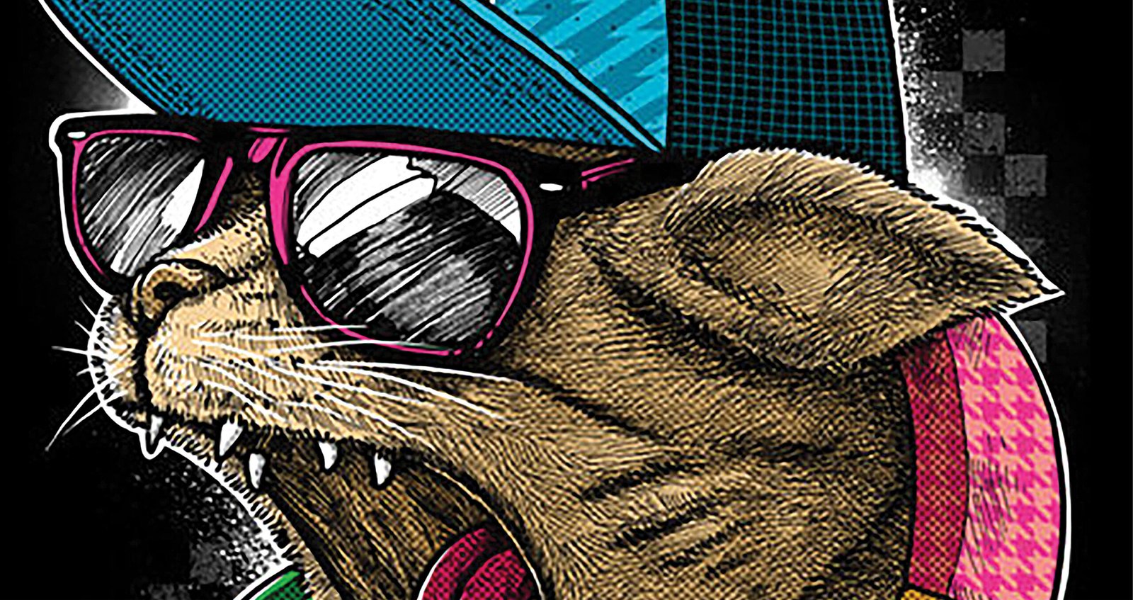 Screen Printing 31 After Cat with Headphone scaled