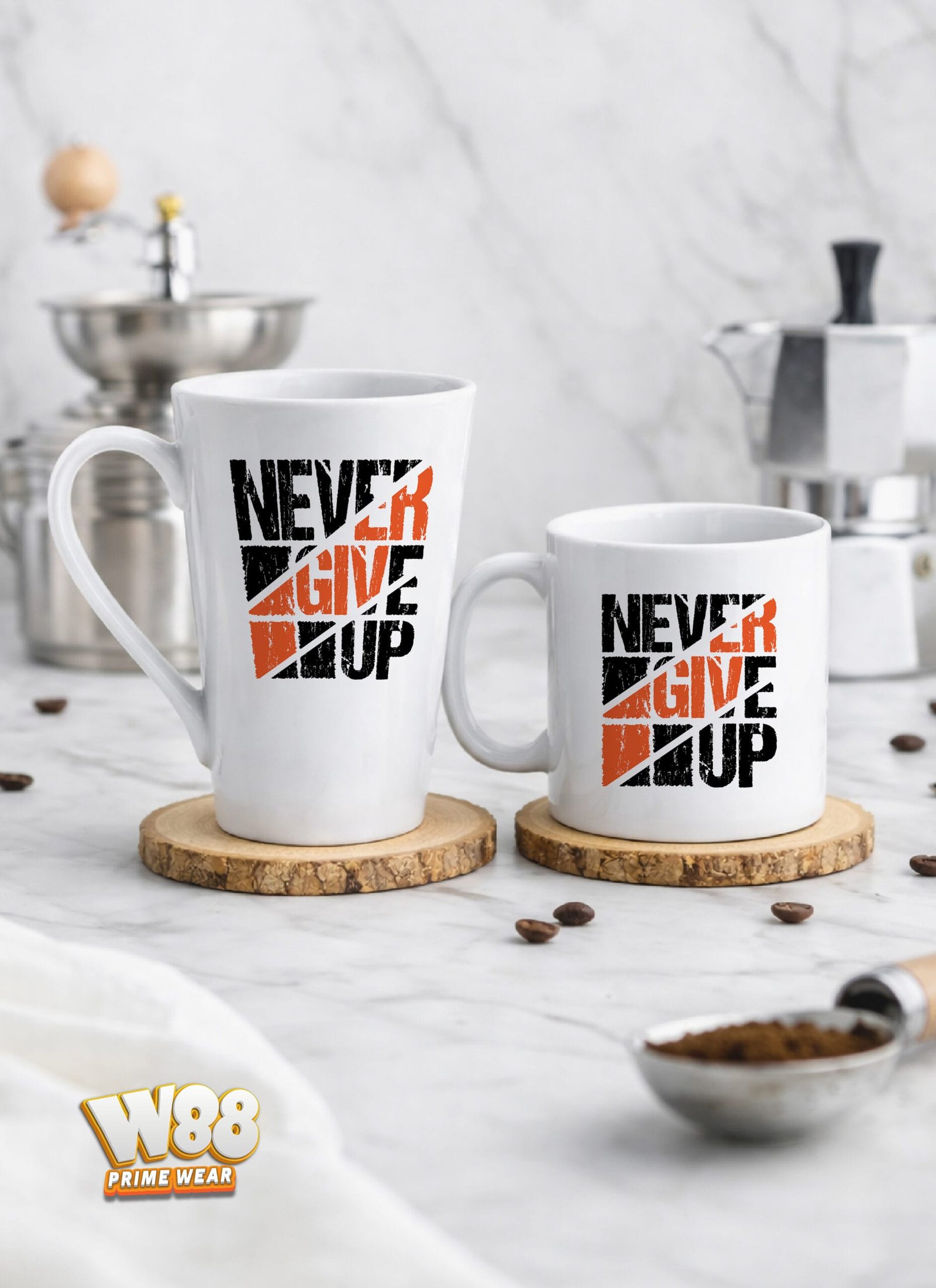 Never Give Up – Mug 1 motivational quote