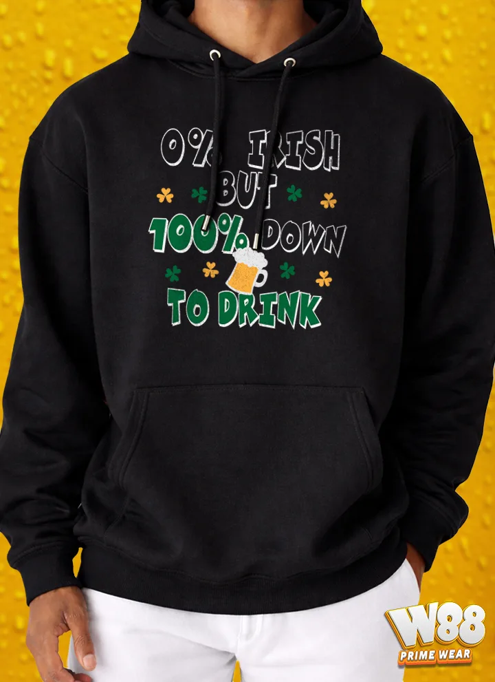 100% Down To Drink - Hoodie 3 100% Down To Drink - Hoodie - Image 3