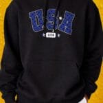 Classic USA - Hoodie - Black