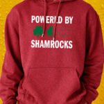 Power By Shamrocks - Hoodie - Antique Cherry Red