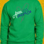 My America – Crewneck - Irish Green