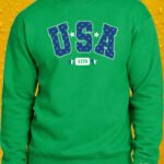Classic USA – Crewneck - Green