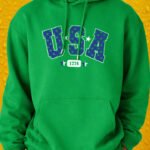 Classic USA - Hoodie - Irish Green