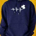 Shamrock Pulse – Hoodie - Navy