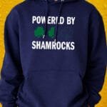 Power By Shamrocks - Hoodie - Navy