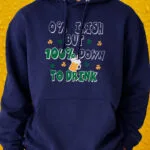 100% Down To Drink - Hoodie - Navy