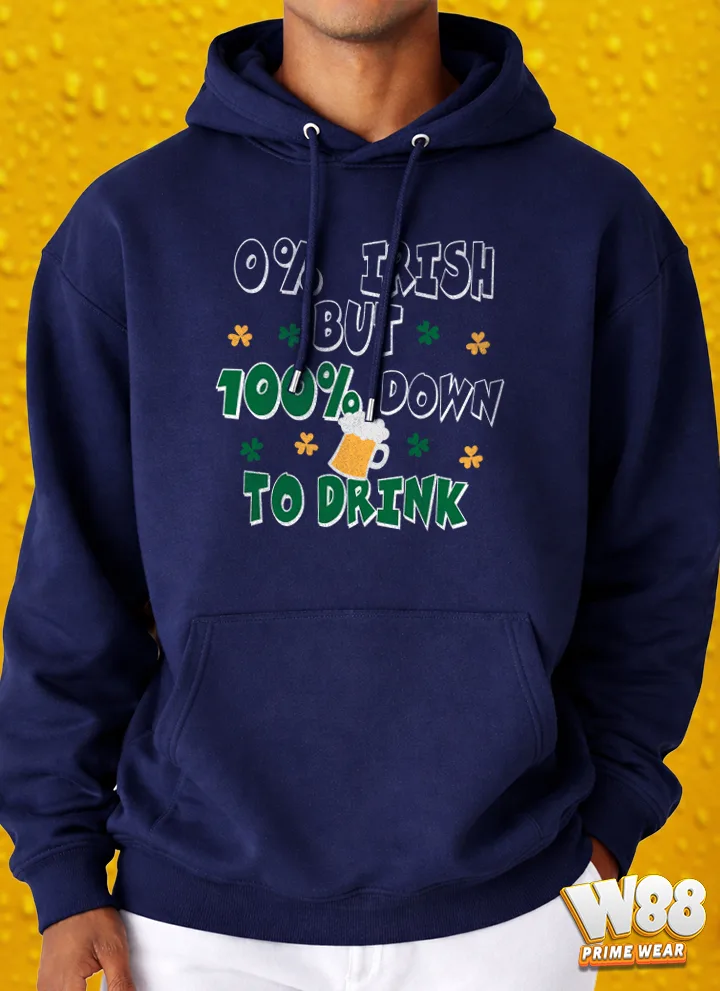 100% Down To Drink - Hoodie 4 100% Down To Drink - Hoodie - Image 4