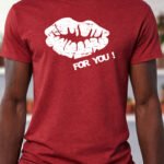 Lip Drip – T-Shirt - Antique Cherry Red