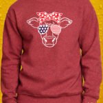 Farmyard Freedom – Crewneck - Antique Cherry Red
