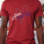 My America – T-Shirt - Antique Cherry Red
