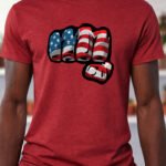 Fist of Freedom – T-Shirt - Antique Cherry Red