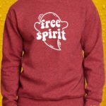 Free Spirit – Crewneck - Antique Cherry Red