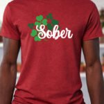 Sober – T-Shirt - Antique Cherry Red