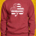 Shamrock Nation – Crewneck - Antique Cherry Red
