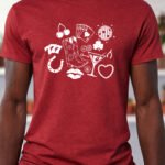Lucky Night – T-Shirt - Antique Cherry Red