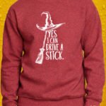 Drive a Stick – Crewneck - Antique Cherry Red