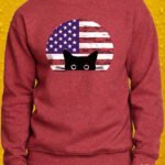 Freedom Paws – Crewneck - Antique Cherry Red