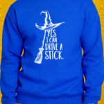 Drive a Stick – Crewneck - Royal