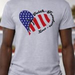 Faith Freedom Love – T-Shirt - Sport Grey