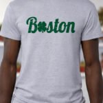 Lucky Boston – T-Shirt - Sport Grey