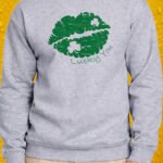 Kiss Me, I’m Lucky – Crewneck - Sport Grey