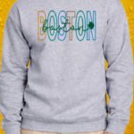 Boston Green Spirit – Crewneck - Sport Grey