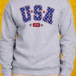 Classic USA – Crewneck - Sport Grey