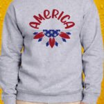 America Blossom – Crewneck - Sport Grey