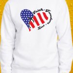 Faith Freedom Love – Crewneck - White