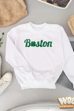 boston shamrock crewneck