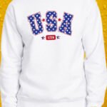 Classic USA – Crewneck - White