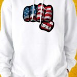 Fist of Freedom – Hoodie - White