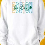 Boston Green Spirit – Hoodie - White